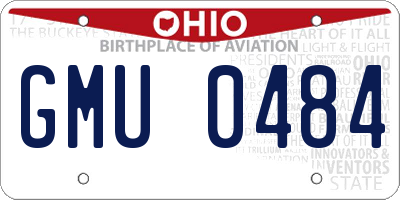 OH license plate GMU0484