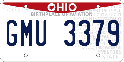 OH license plate GMU3379