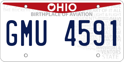 OH license plate GMU4591