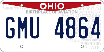 OH license plate GMU4864