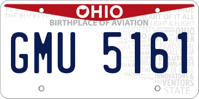 OH license plate GMU5161