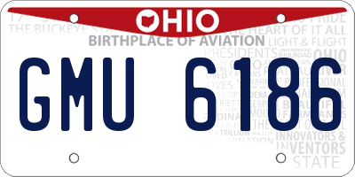 OH license plate GMU6186