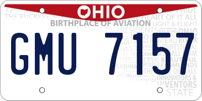 OH license plate GMU7157