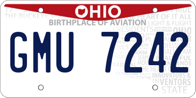 OH license plate GMU7242