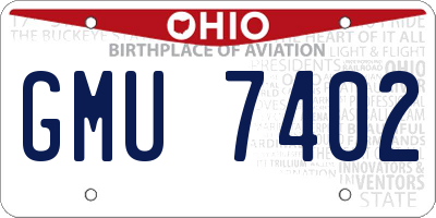 OH license plate GMU7402