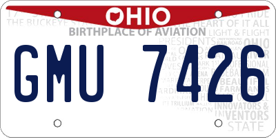 OH license plate GMU7426