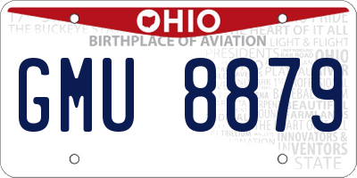 OH license plate GMU8879