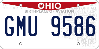 OH license plate GMU9586
