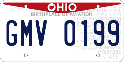 OH license plate GMV0199