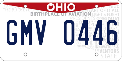 OH license plate GMV0446
