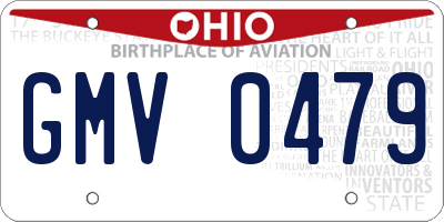 OH license plate GMV0479