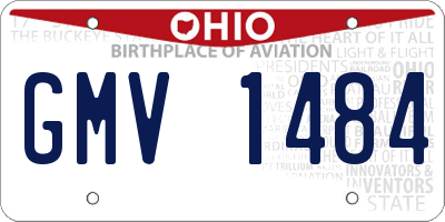 OH license plate GMV1484