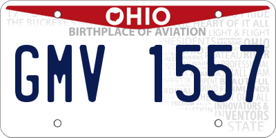 OH license plate GMV1557