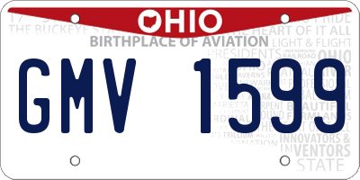 OH license plate GMV1599