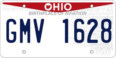 OH license plate GMV1628