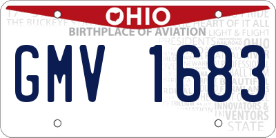 OH license plate GMV1683