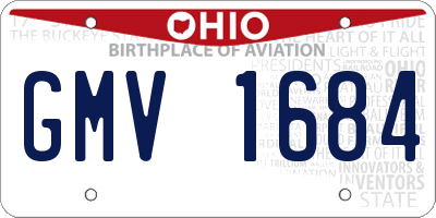 OH license plate GMV1684