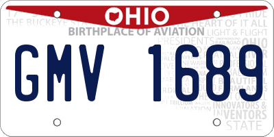 OH license plate GMV1689