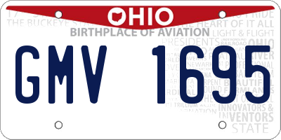 OH license plate GMV1695