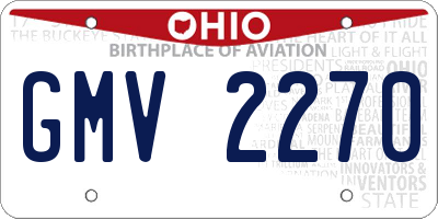 OH license plate GMV2270