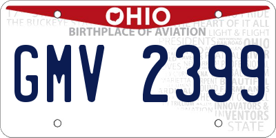 OH license plate GMV2399