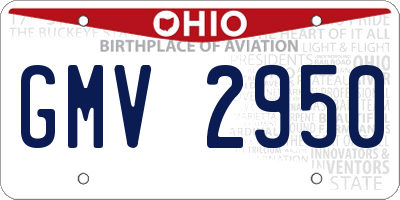 OH license plate GMV2950