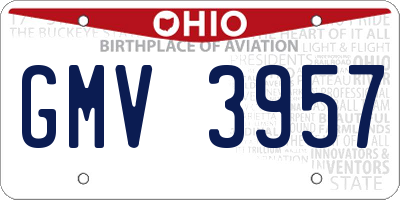 OH license plate GMV3957