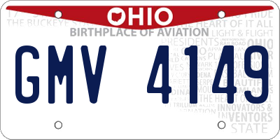OH license plate GMV4149