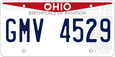 OH license plate GMV4529