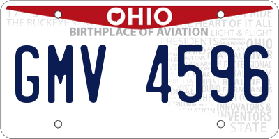 OH license plate GMV4596