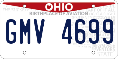 OH license plate GMV4699