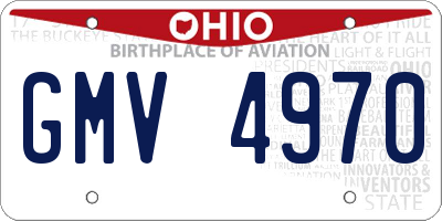 OH license plate GMV4970