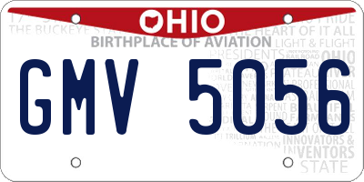 OH license plate GMV5056
