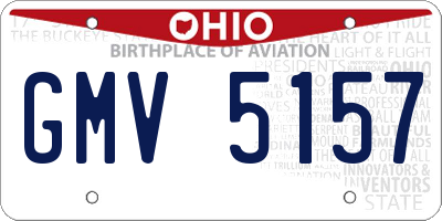 OH license plate GMV5157
