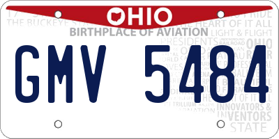OH license plate GMV5484