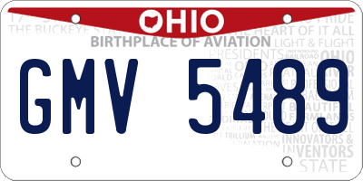 OH license plate GMV5489