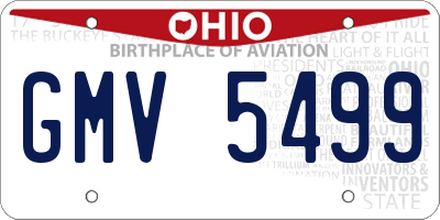 OH license plate GMV5499