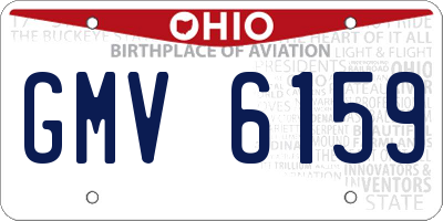 OH license plate GMV6159