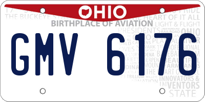 OH license plate GMV6176