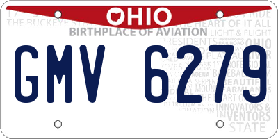 OH license plate GMV6279