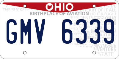 OH license plate GMV6339