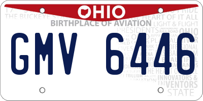 OH license plate GMV6446