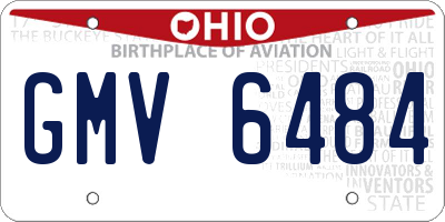 OH license plate GMV6484