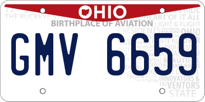 OH license plate GMV6659