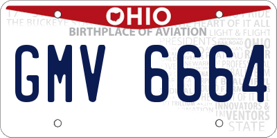OH license plate GMV6664