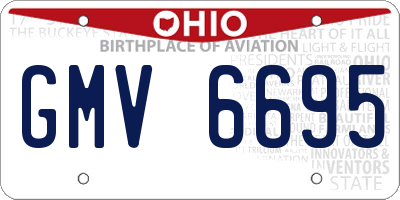 OH license plate GMV6695