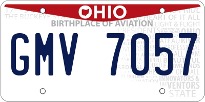 OH license plate GMV7057