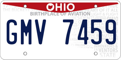 OH license plate GMV7459