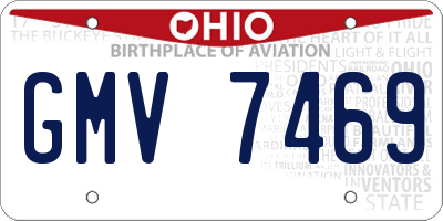 OH license plate GMV7469
