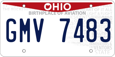 OH license plate GMV7483